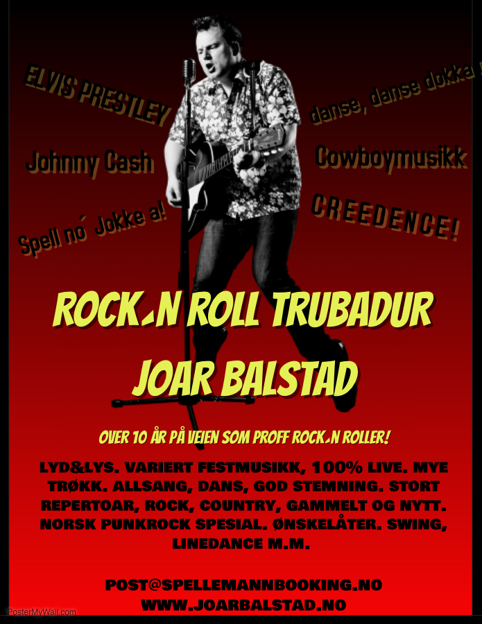 Trubadur Joar Balstad: Musikk som rocker for motorklubber og energiske rock'n roll-fester.
